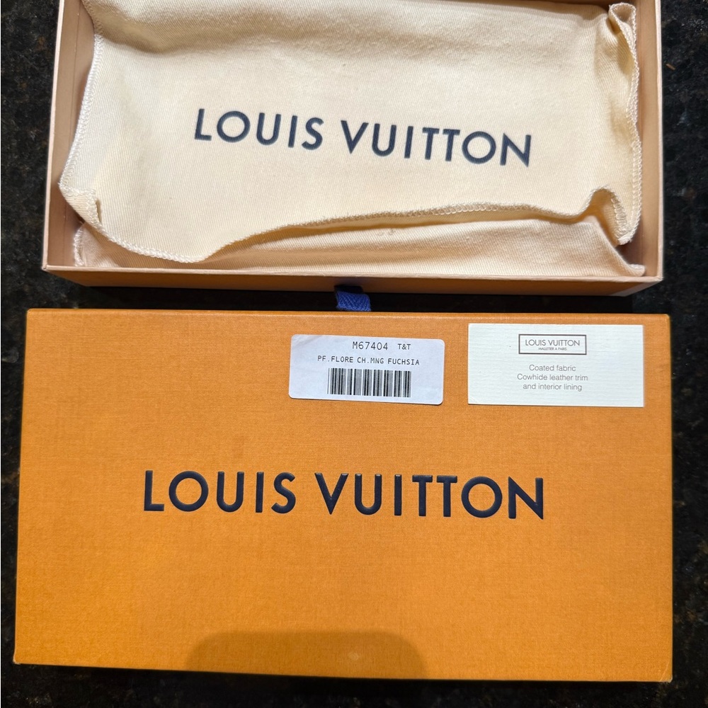 Louis Vuitton Monogram Flore Chain Wallet Fuchsia - Picture 16 of 17